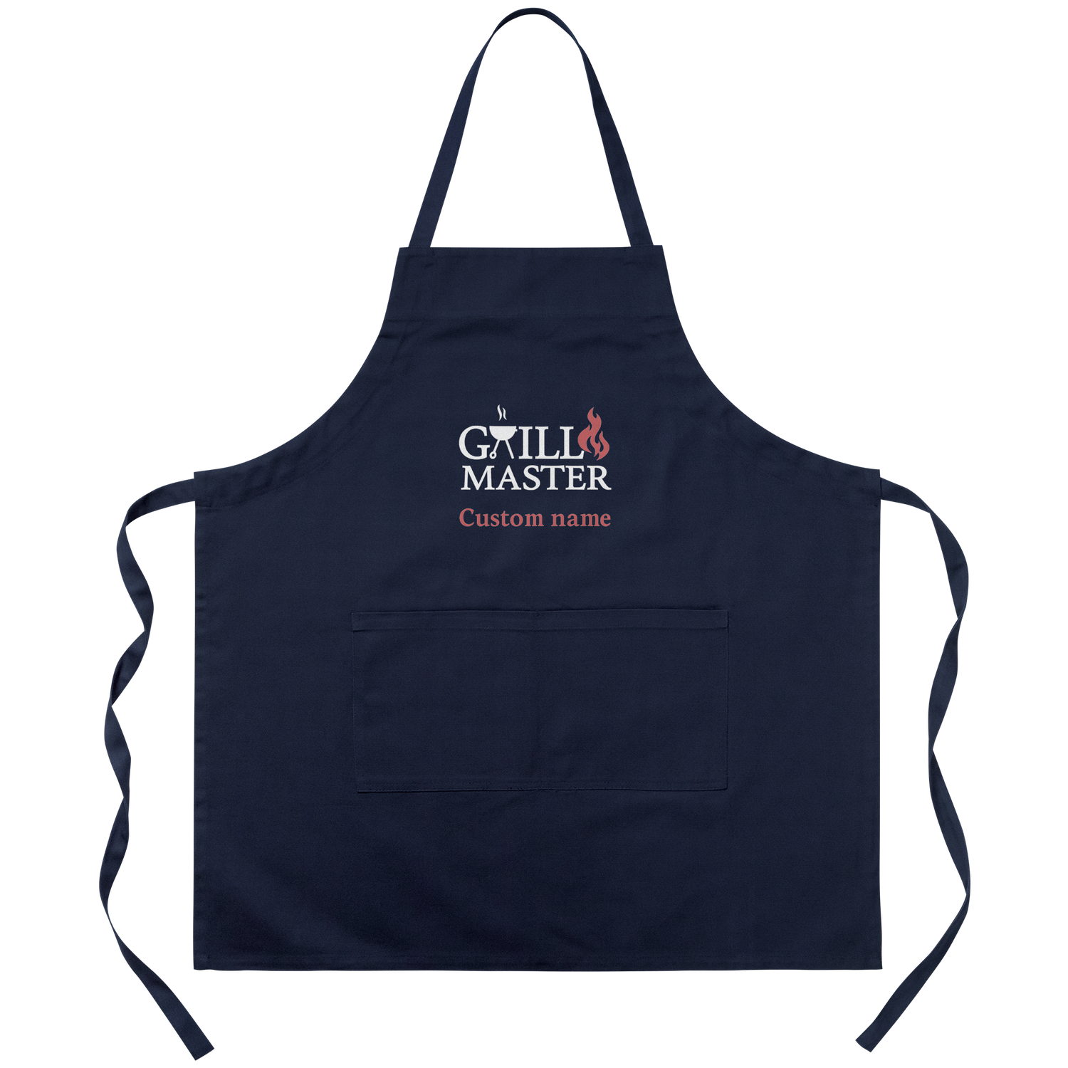 100_Cottom_-__Custom_name_Apron_-Grill__Navy_Transparent_Mockup.png