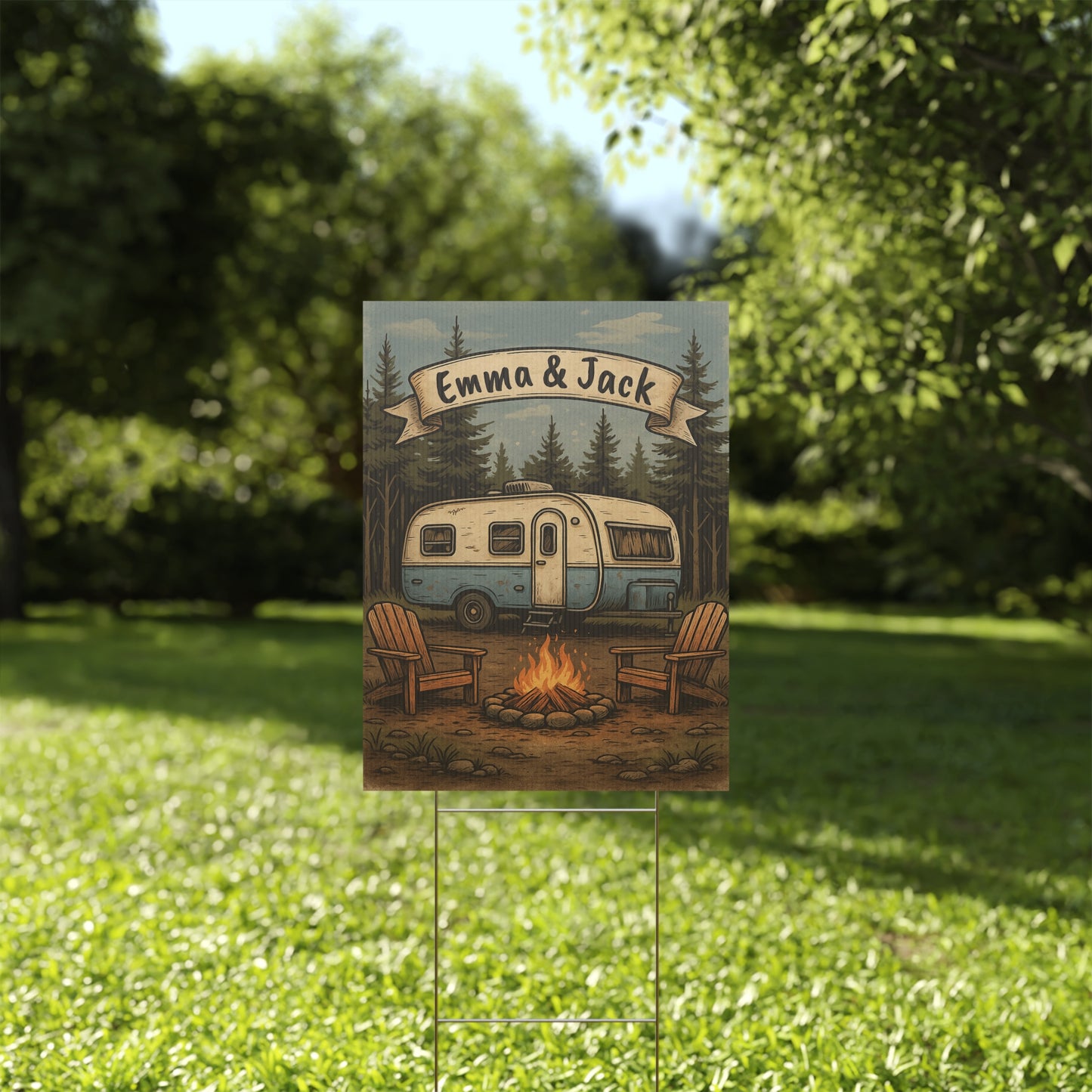 Personalized Camping Sign| Outdoor Decor
