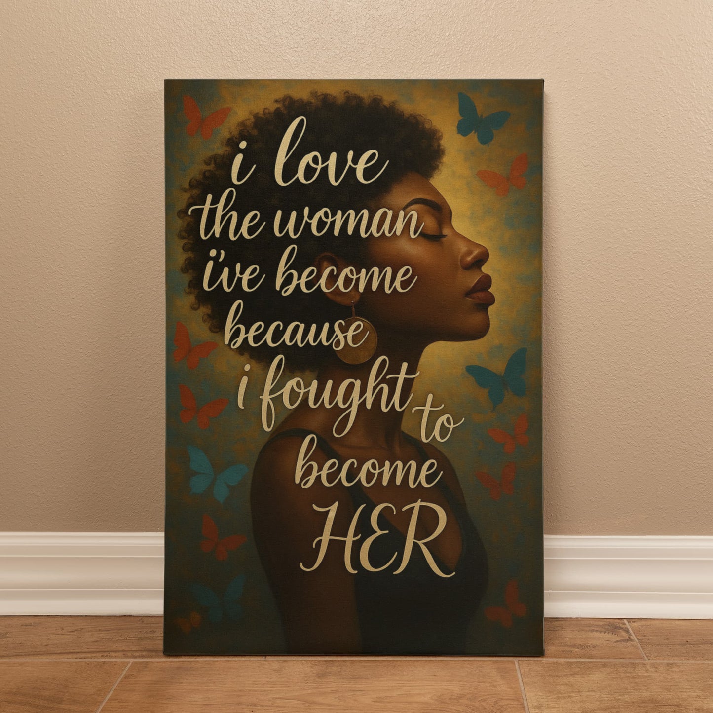 16" x 20" Premium Canvas – “I Love the Woman I’ve Become
