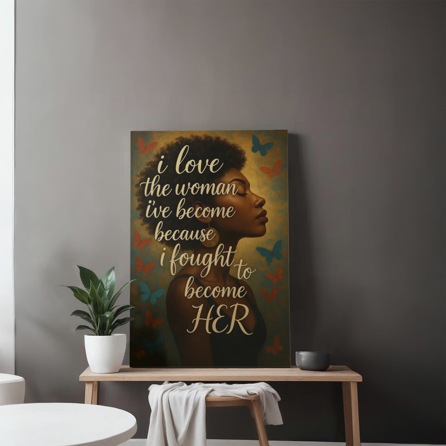 16" x 20" Premium Canvas – “I Love the Woman I’ve Become