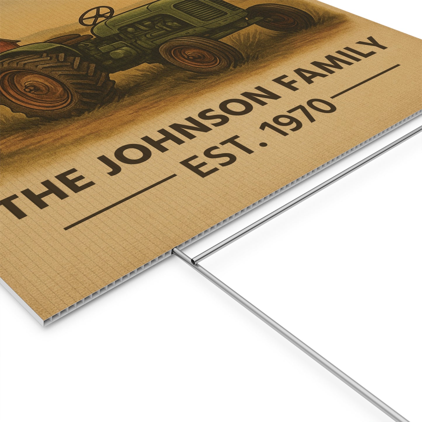 18"x24" Personalized Farm Family Yard Sign – Proud to Work the Land