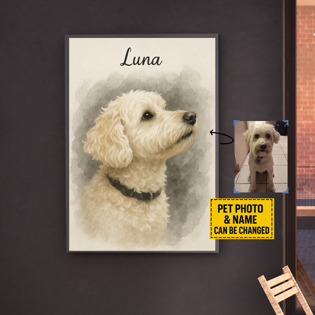 16"x20" Custom Pet Canvas – Your Pet Photo as Art (Ready to Hang)