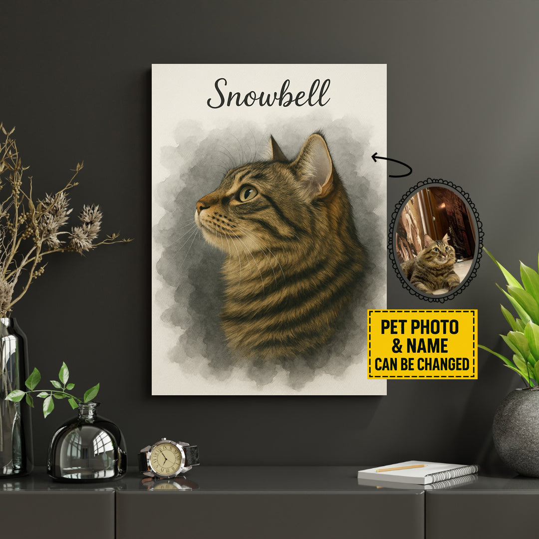16"x20" Custom Pet Canvas – Your Pet Photo as Art (Ready to Hang)
