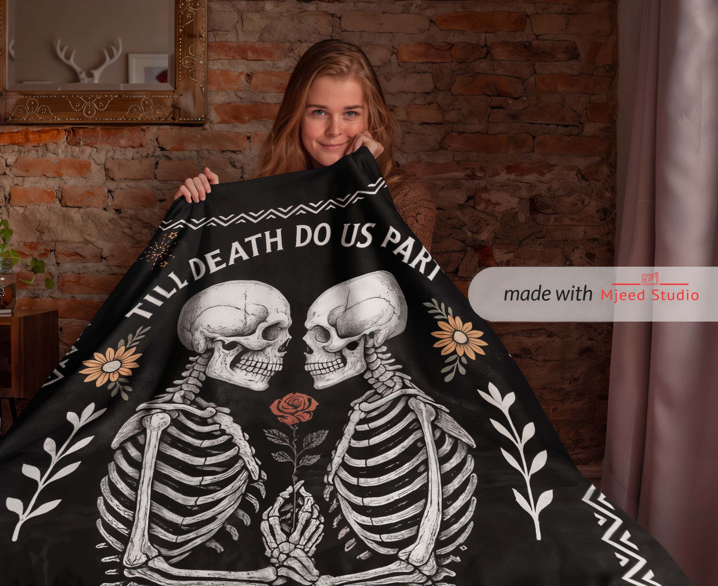 Personalized "Till Death Do Us Part" Blanket