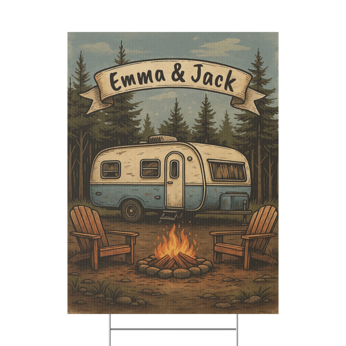 Personalized Camping Sign| Outdoor Decor