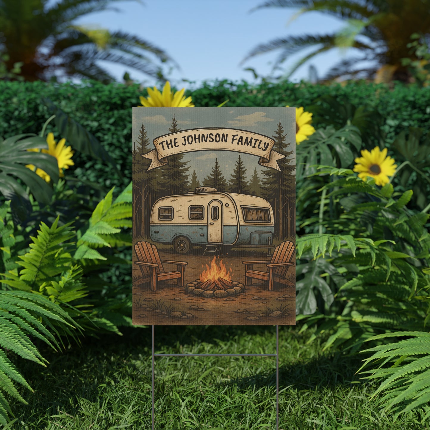 Personalized Camping Sign| Outdoor Decor