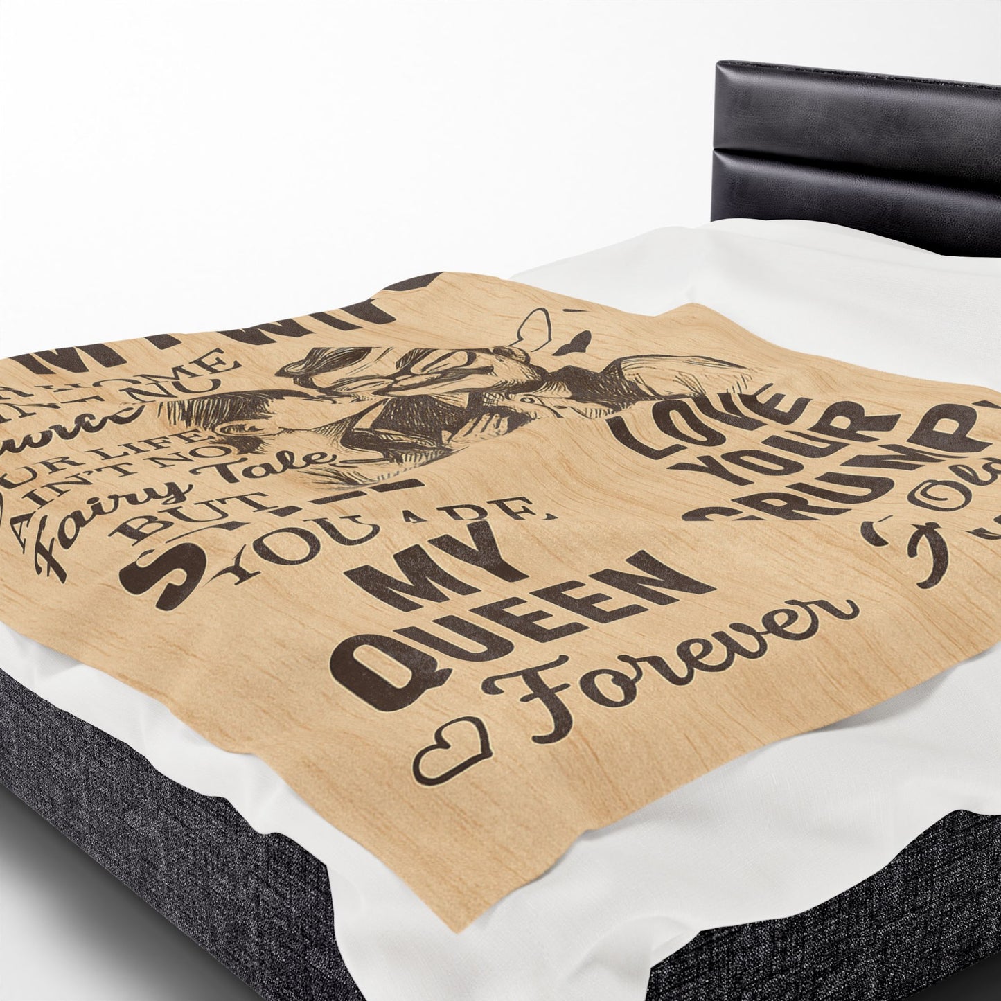 To My Wife – From Your Grumpy Old Husband" Fleece Blanket