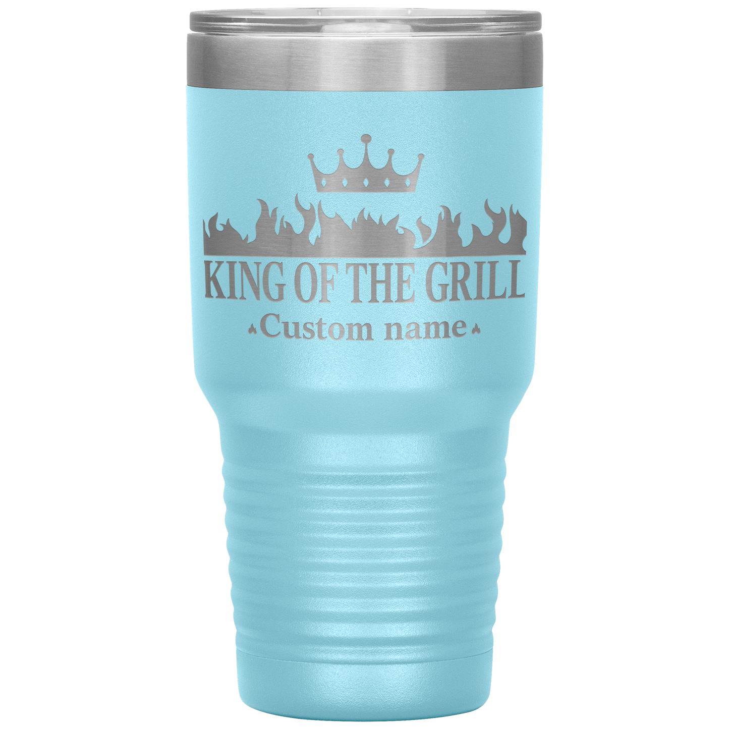 Custom_Name__King_of_the_Grill_30oz_I_30oz_Tumbler_LtBlue_Mockup.png