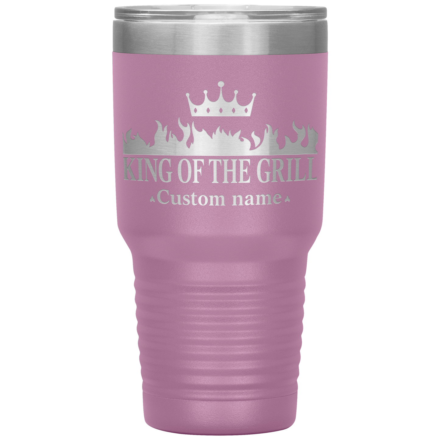 Custom_Name__King_of_the_Grill_30oz_I_30oz_Tumbler_LtPurple_Mockup.png