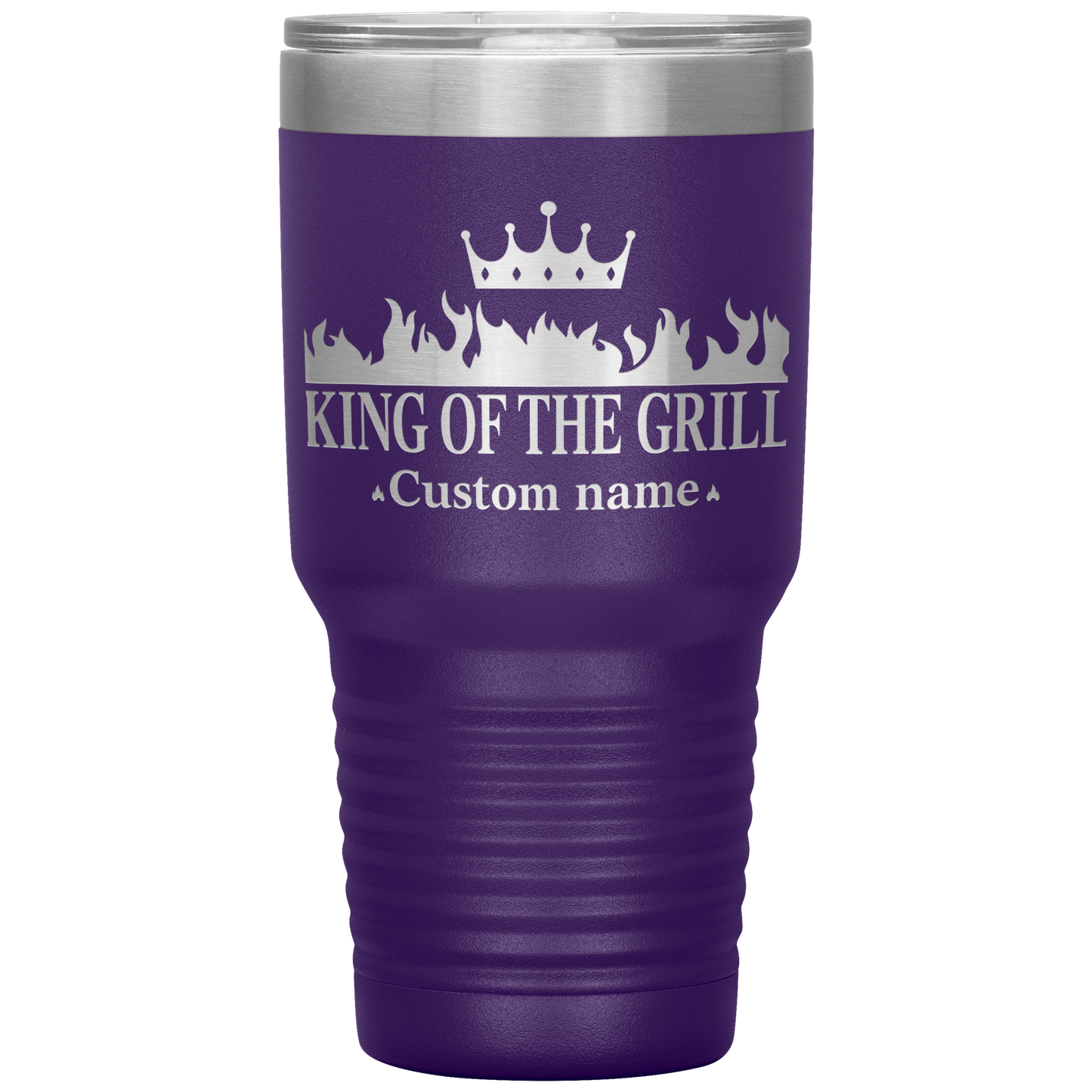 Custom_Name__King_of_the_Grill_30oz_I_30oz_Tumbler_Purple_Mockup.png