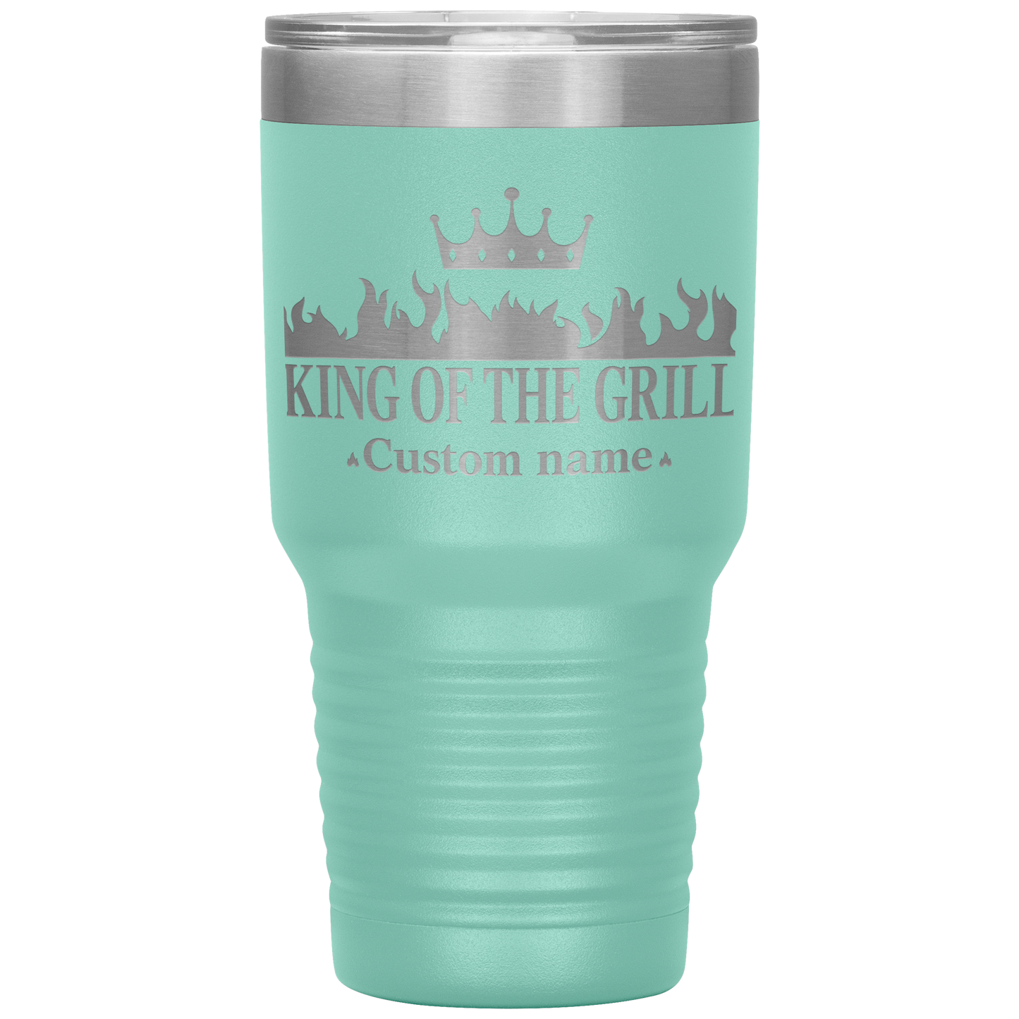 Custom_Name__King_of_the_Grill_30oz_I_30oz_Tumbler_Teal_Mockup.png