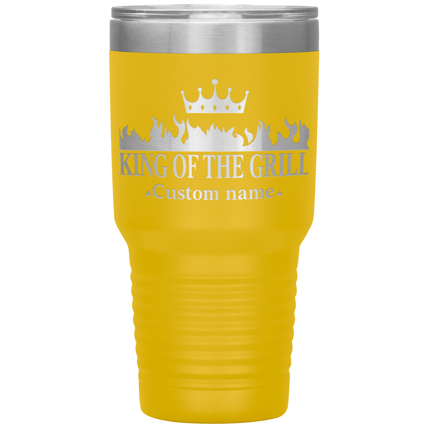 Custom_Name__King_of_the_Grill_30oz_I_30oz_Tumbler_Yellow_Mockup.png