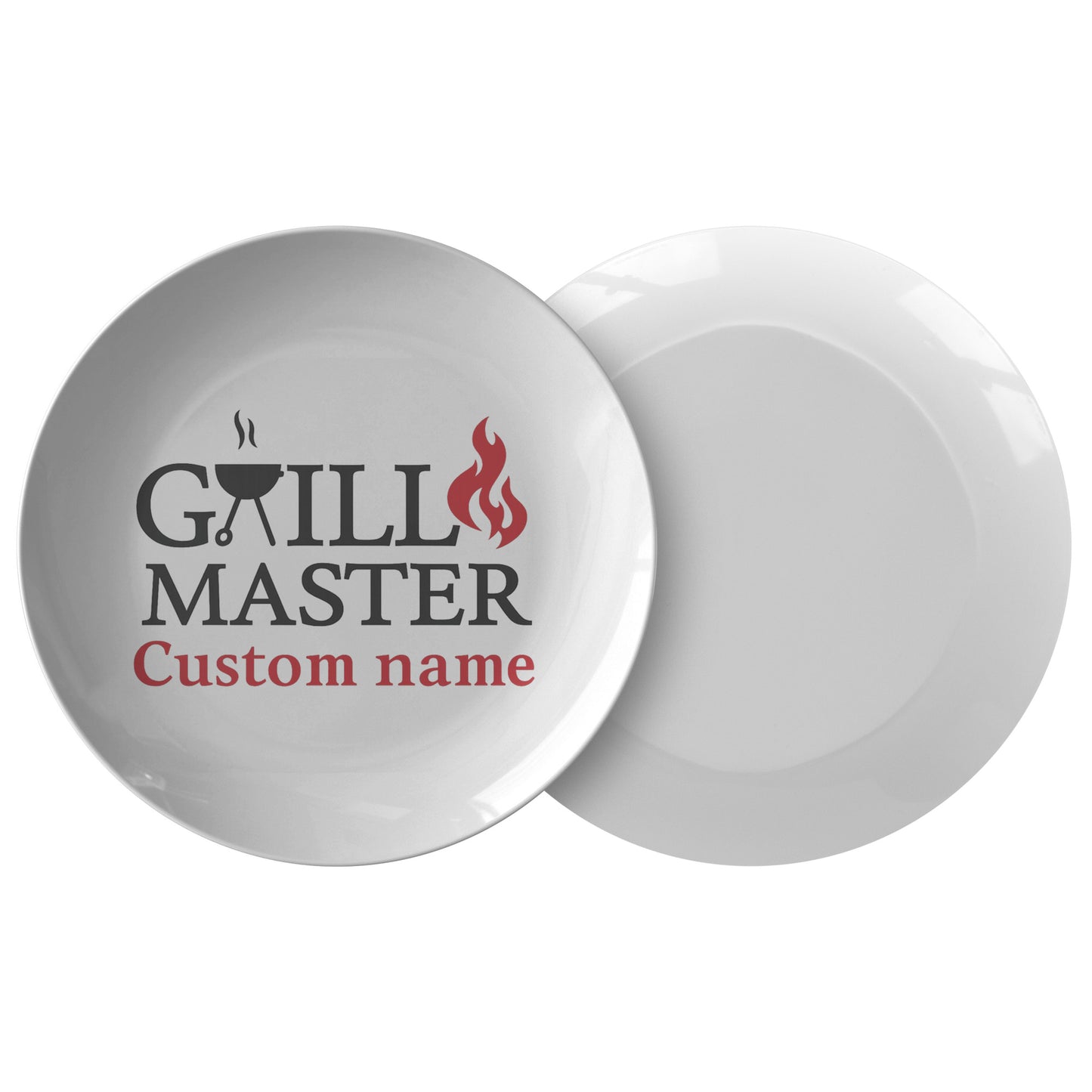 Custom Name Grill Master – 10" Unbreakable Dinner Plate