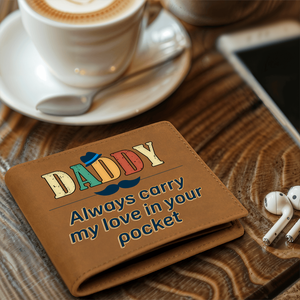 Carry My Love - Graphic Leather Wallet