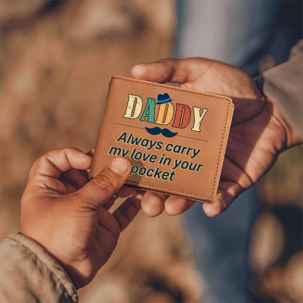 Carry My Love - Graphic Leather Wallet
