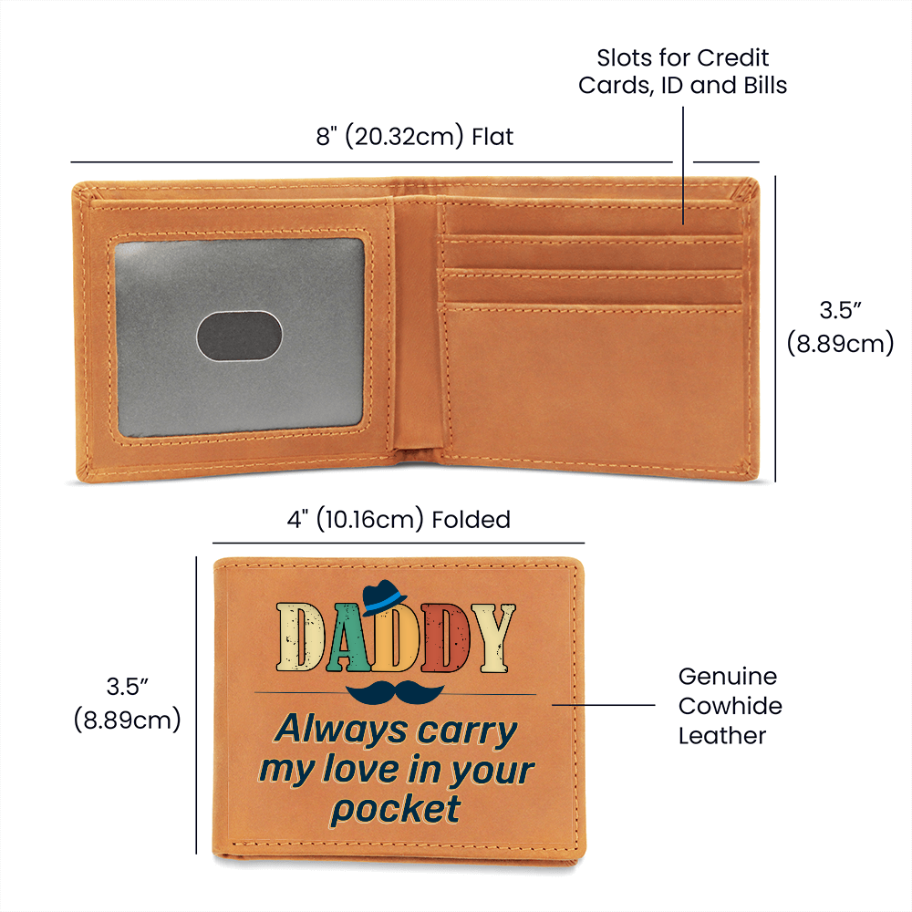 Carry My Love - Graphic Leather Wallet