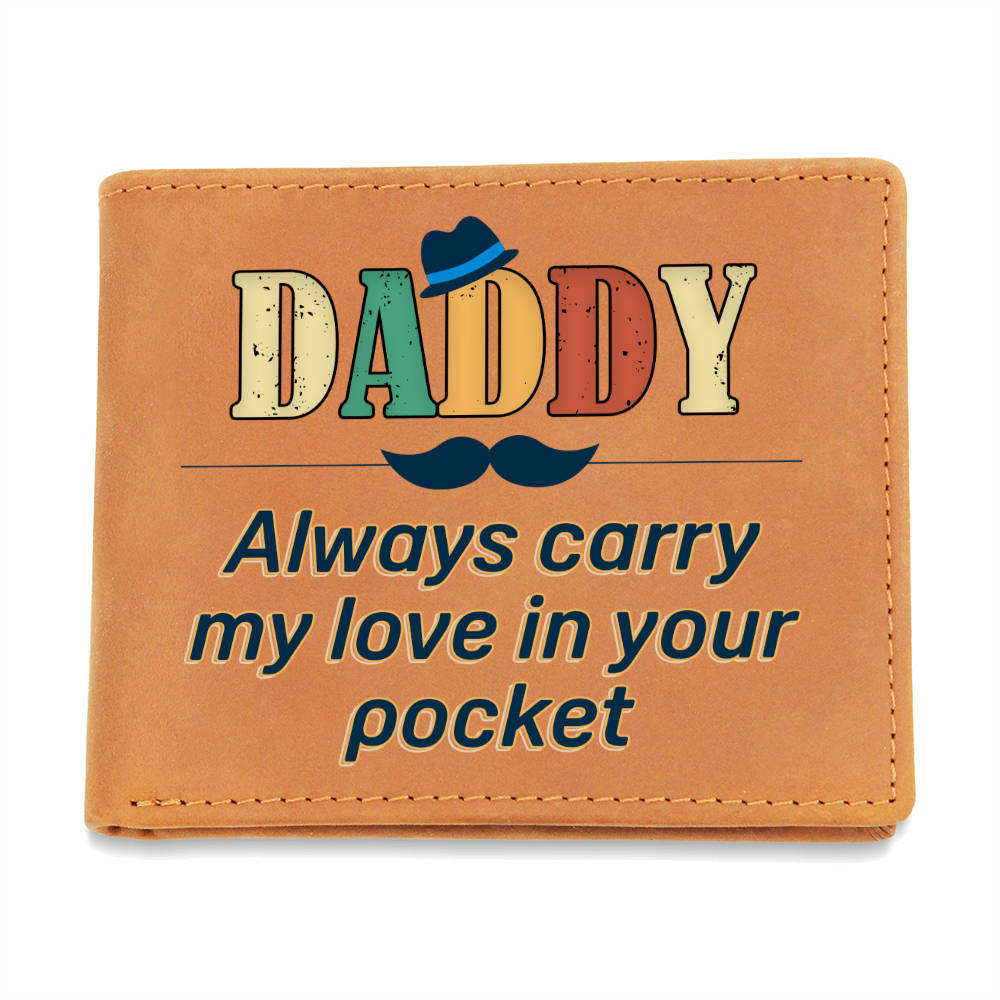 Carry My Love - Graphic Leather Wallet