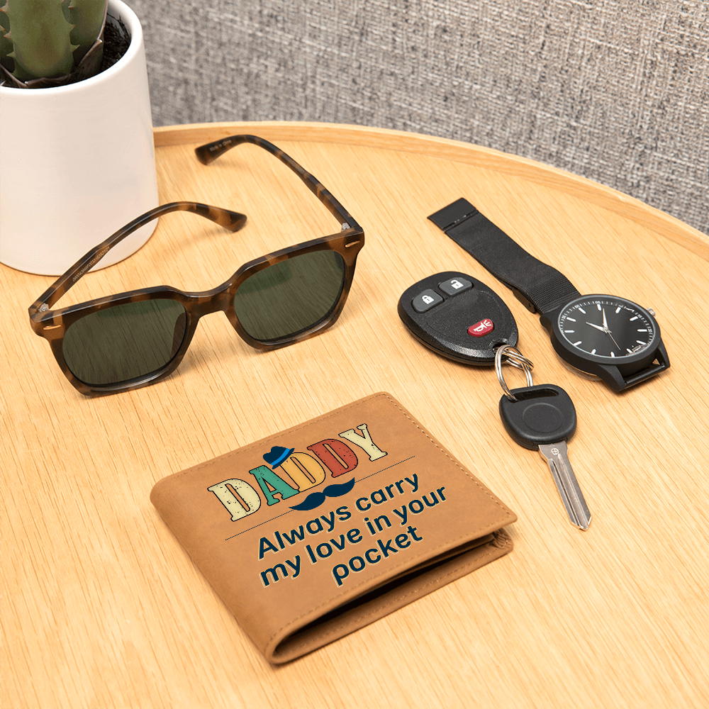 Carry My Love - Graphic Leather Wallet