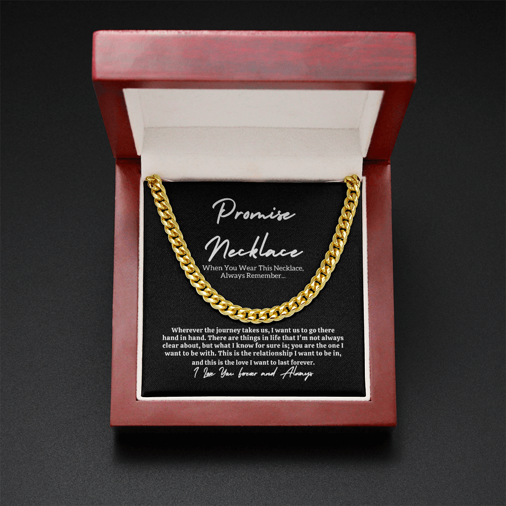 Promise Necklace for Him โ Meaningful Gift Set = Message card & Gift Box