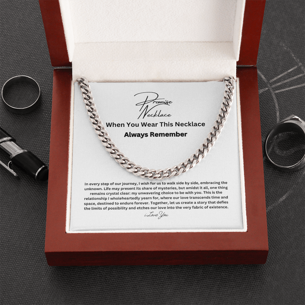 Promise Necklace for Him – Meaningful Gift Set
