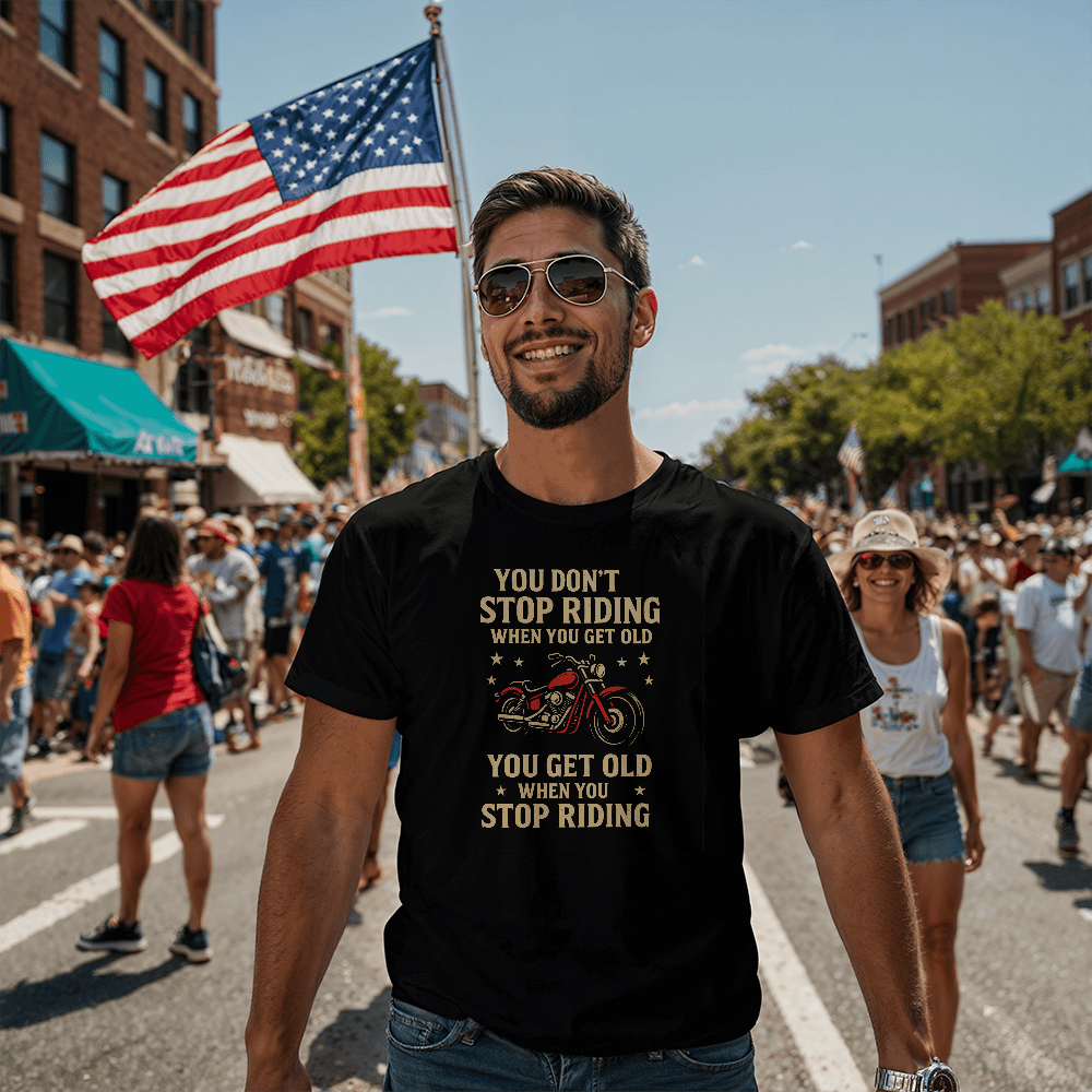 You Don’t Stop Riding – Bella+Canvas 3001 Tee