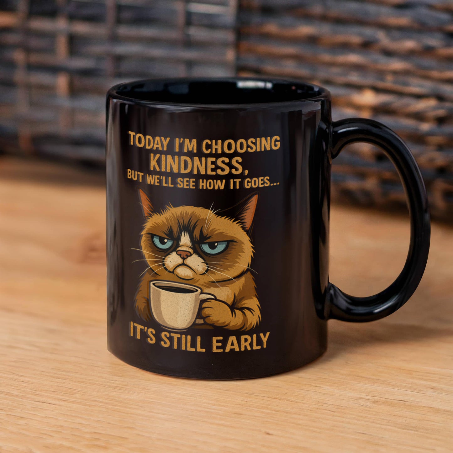“It's Still Early” – Grumpy Cat – Premium Black Ceramic Coffee Mug