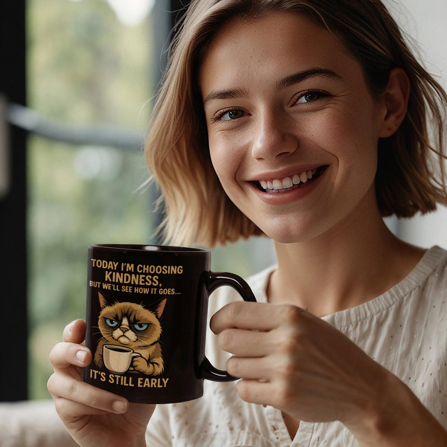 “It's Still Early” – Grumpy Cat – Premium Black Ceramic Coffee Mug