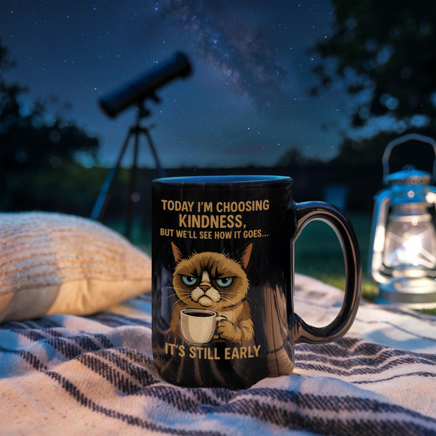 “It's Still Early” – Grumpy Cat – Premium Black Ceramic Coffee Mug