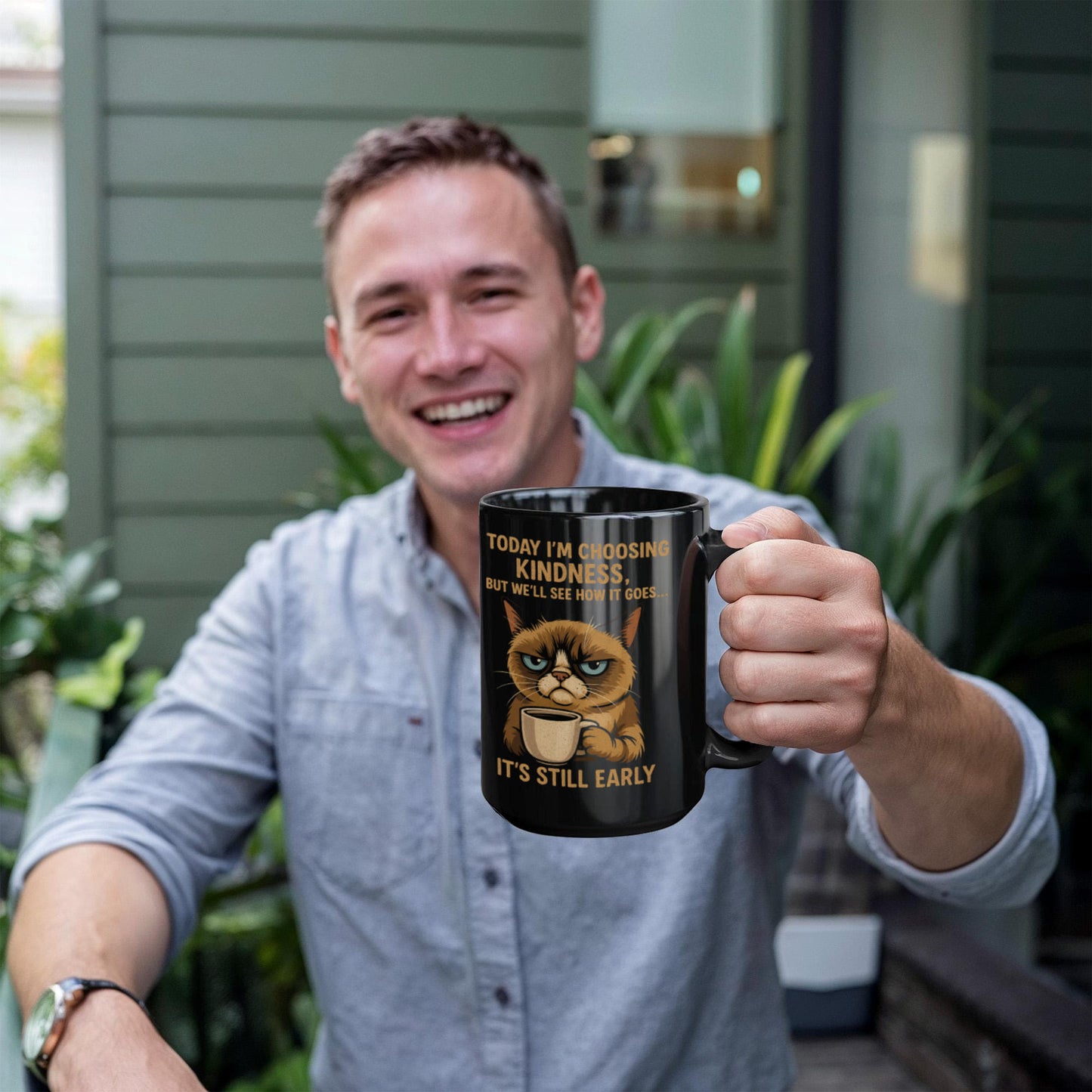 “It's Still Early” – Grumpy Cat – Premium Black Ceramic Coffee Mug
