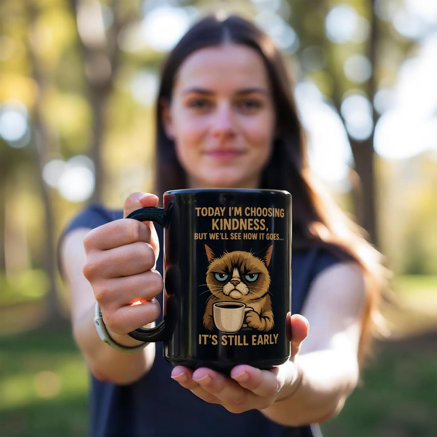 “It's Still Early” – Grumpy Cat – Premium Black Ceramic Coffee Mug