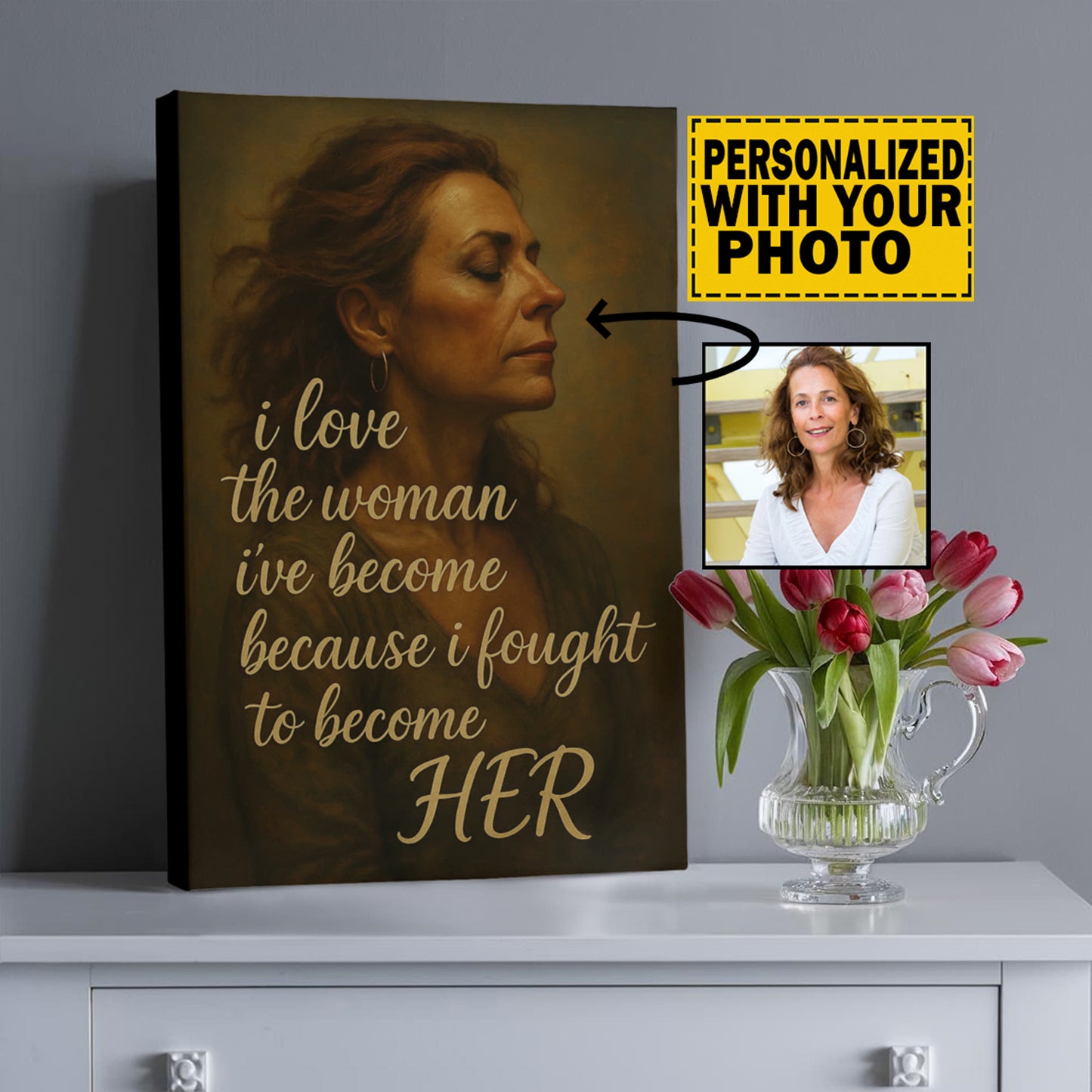 16"x20" Wrapped Canvas – Turn Your Photo Into a Powerful Portrait