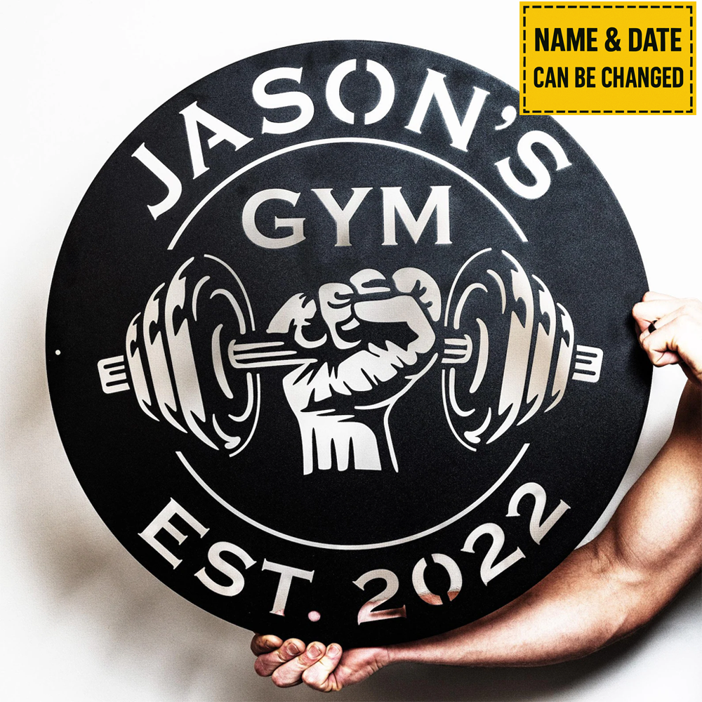 Personalized Gym Metal Sign – For True Lifters Only