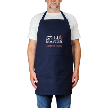 100_Cottom_-__Custom_name_Apron_-Grill__Navy_Model_Mockup.png