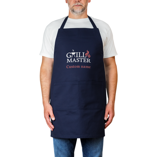 100_Cottom_-__Custom_name_Apron_-Grill__Navy_Model_Mockup.png