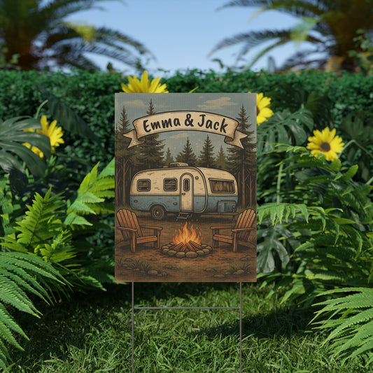 Personalized Camping Sign| Outdoor Decor
