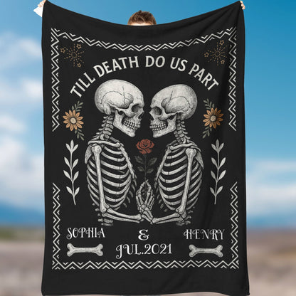 Personalized "Till Death Do Us Part" Blanket