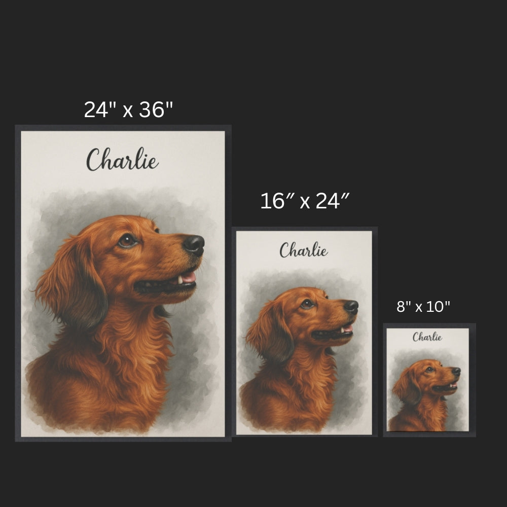 Personalized Pet Portrait Canvas – (Ready to Hang)