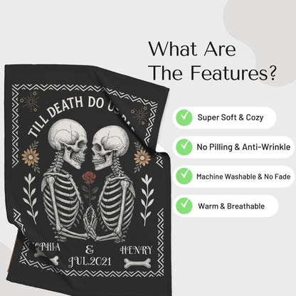 Personalized "Till Death Do Us Part" Blanket