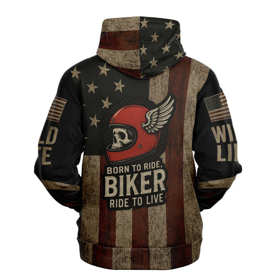 Wild Biker" – Premium Hoodie