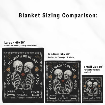 Personalized "Till Death Do Us Part" Blanket