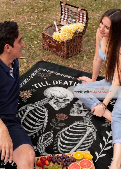 Personalized "Till Death Do Us Part" Blanket