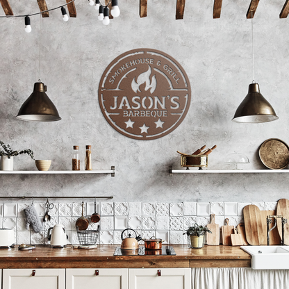 Custom_Name_BBQ_Metal_Sign__Your_Name_Copper_Rustic_Kitchen_Mockup.png