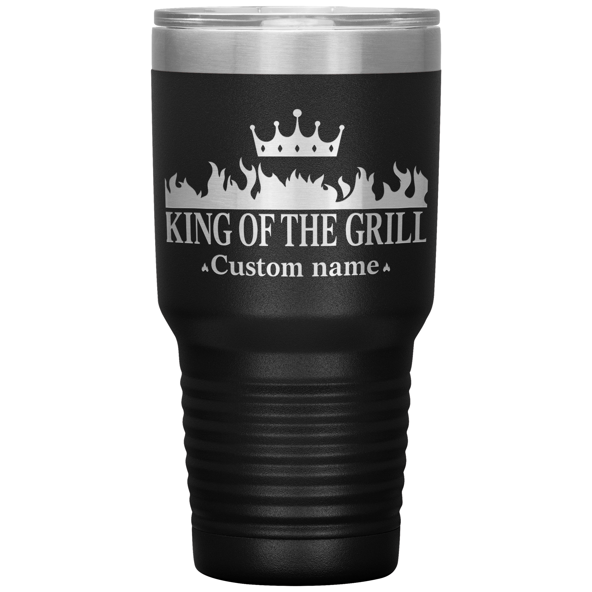 Custom_Name__King_of_the_Grill_30oz_I_30oz_Tumbler_Black_Mockup.png