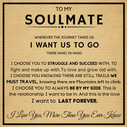 To My Soulmate – “Love You Forever” Bracelet Gift Set with Message Card