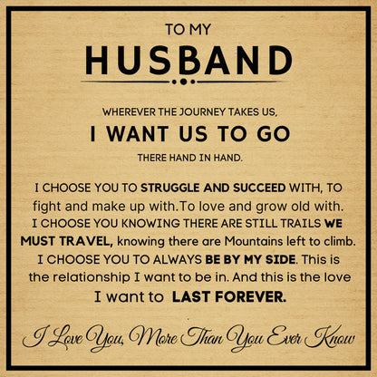 Love You Forever” Bracelet Gift Set for Husband – Includes Message Card