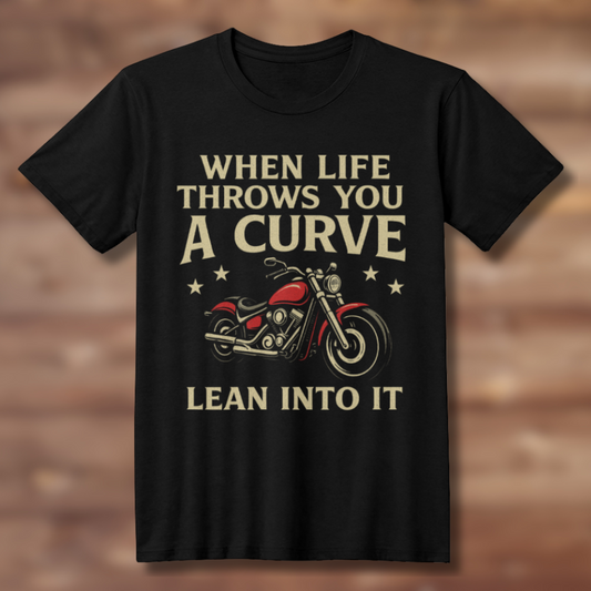 When Life Throws You a Curve  – Premium Unisex Jersey Tee
