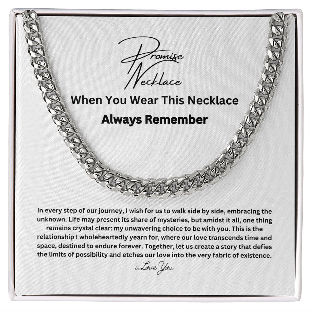 Promise Necklace for Him – Meaningful Gift Set