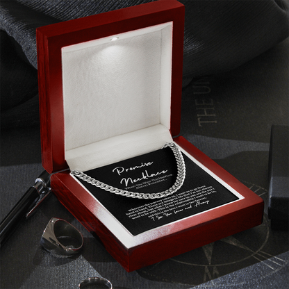 Promise Necklace for Him – Meaningful Gift Set = Message card & Gift Box
