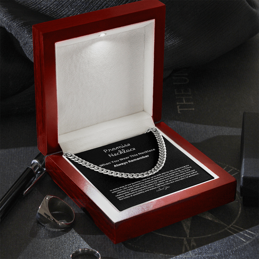 Promise Necklace For Him == Gift Set