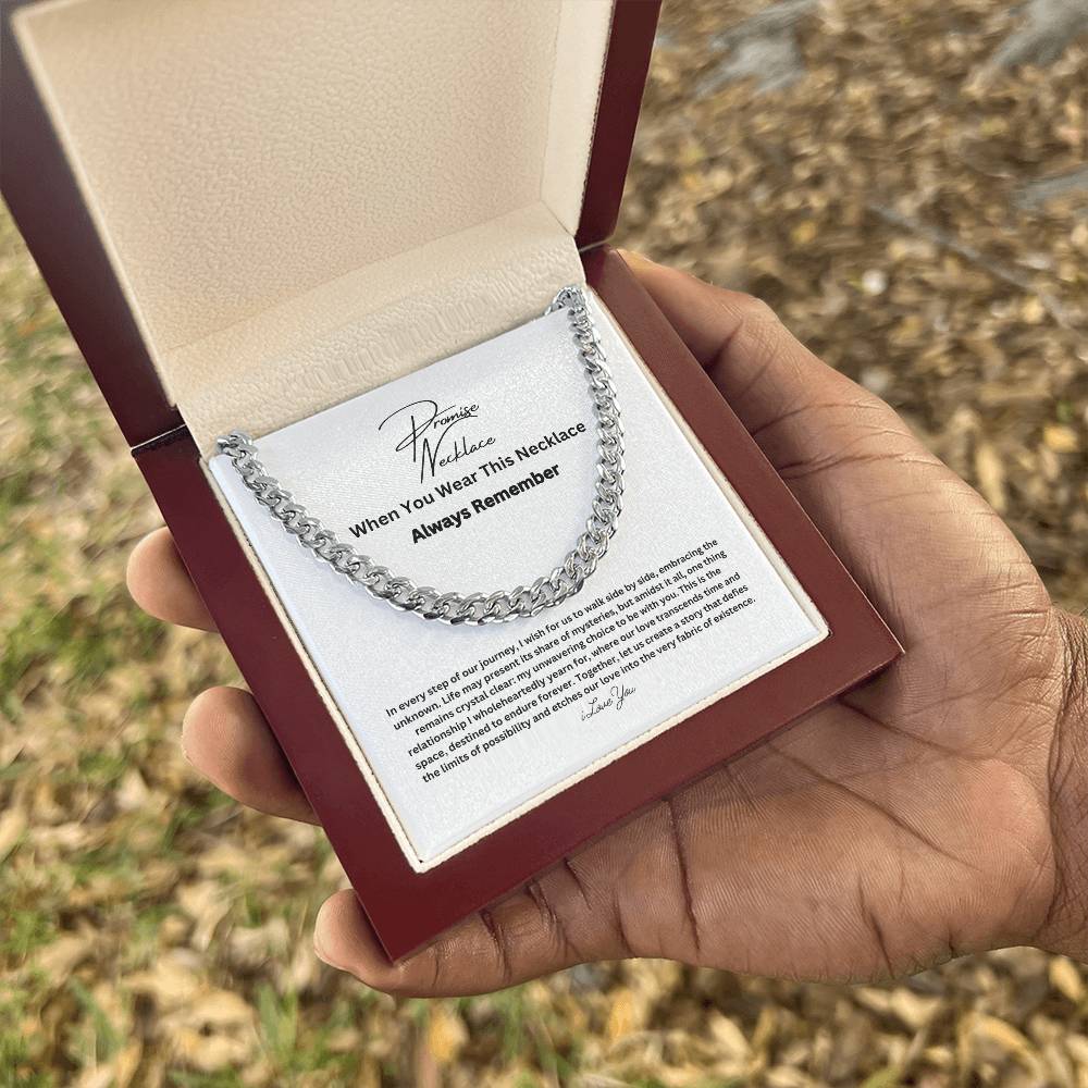Promise Necklace for Him – Meaningful Gift Set